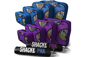 Shacke Packing Cubes For Travel (2-Pack) – Gentlemen's Blue & Orchid Purple