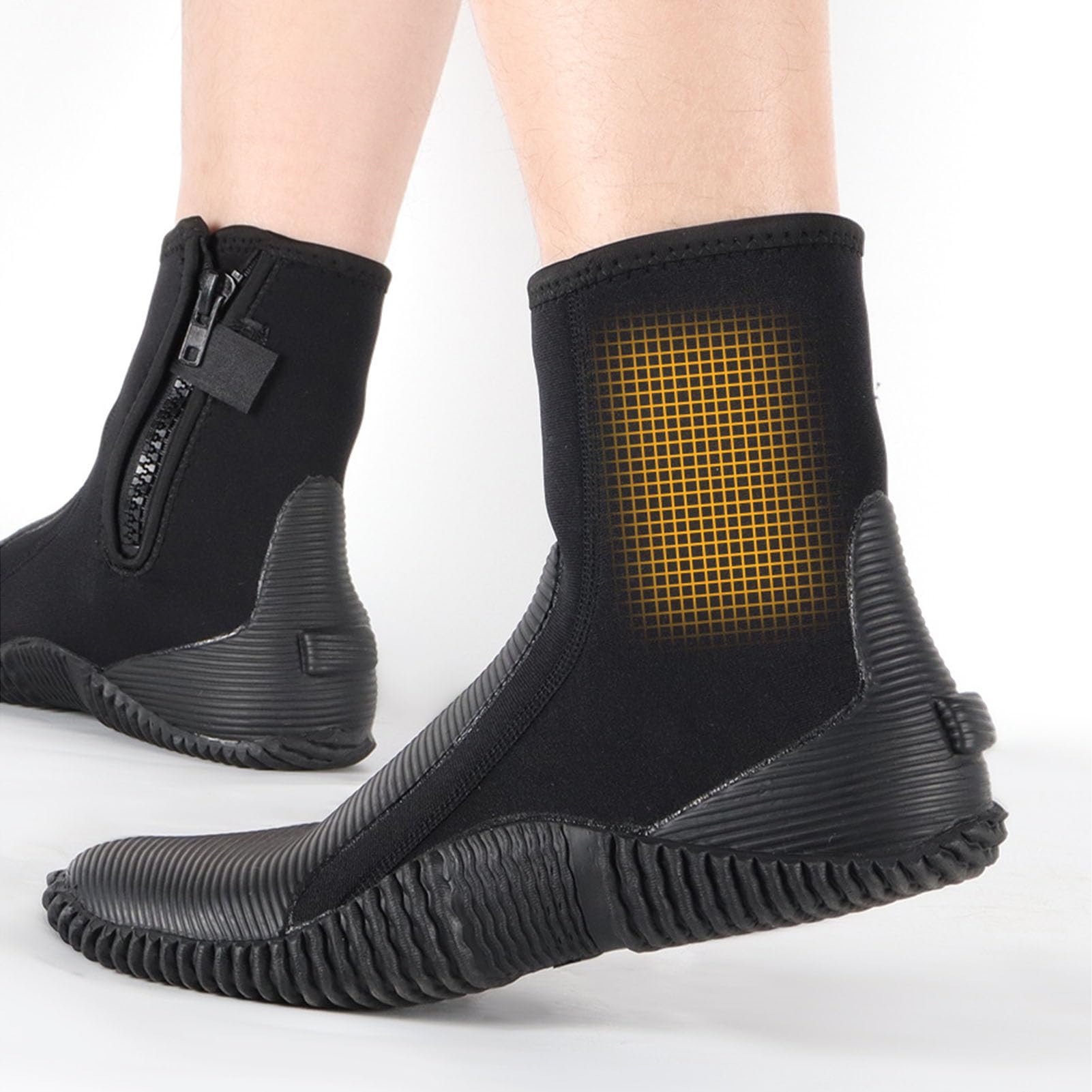 RiToEasysports Buty do Nurkowania 5 Mm, Wodoodporne Neoprenowe Buty do Wody z antypoślizgową podeszwą Nurkowania, Snorkelingu i Sportów Wodnych