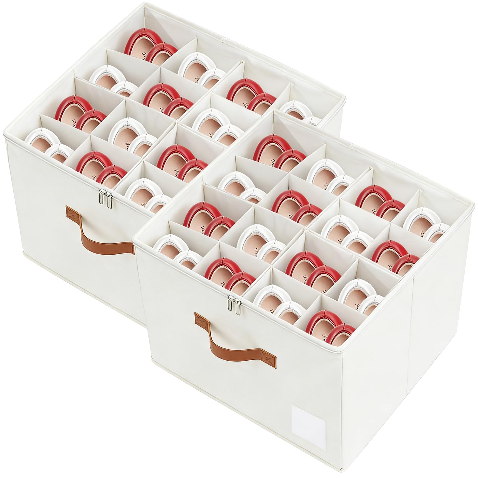 Amazon.com: NVGSN Shoe Organzier for Cloest - 2pack Adjustable