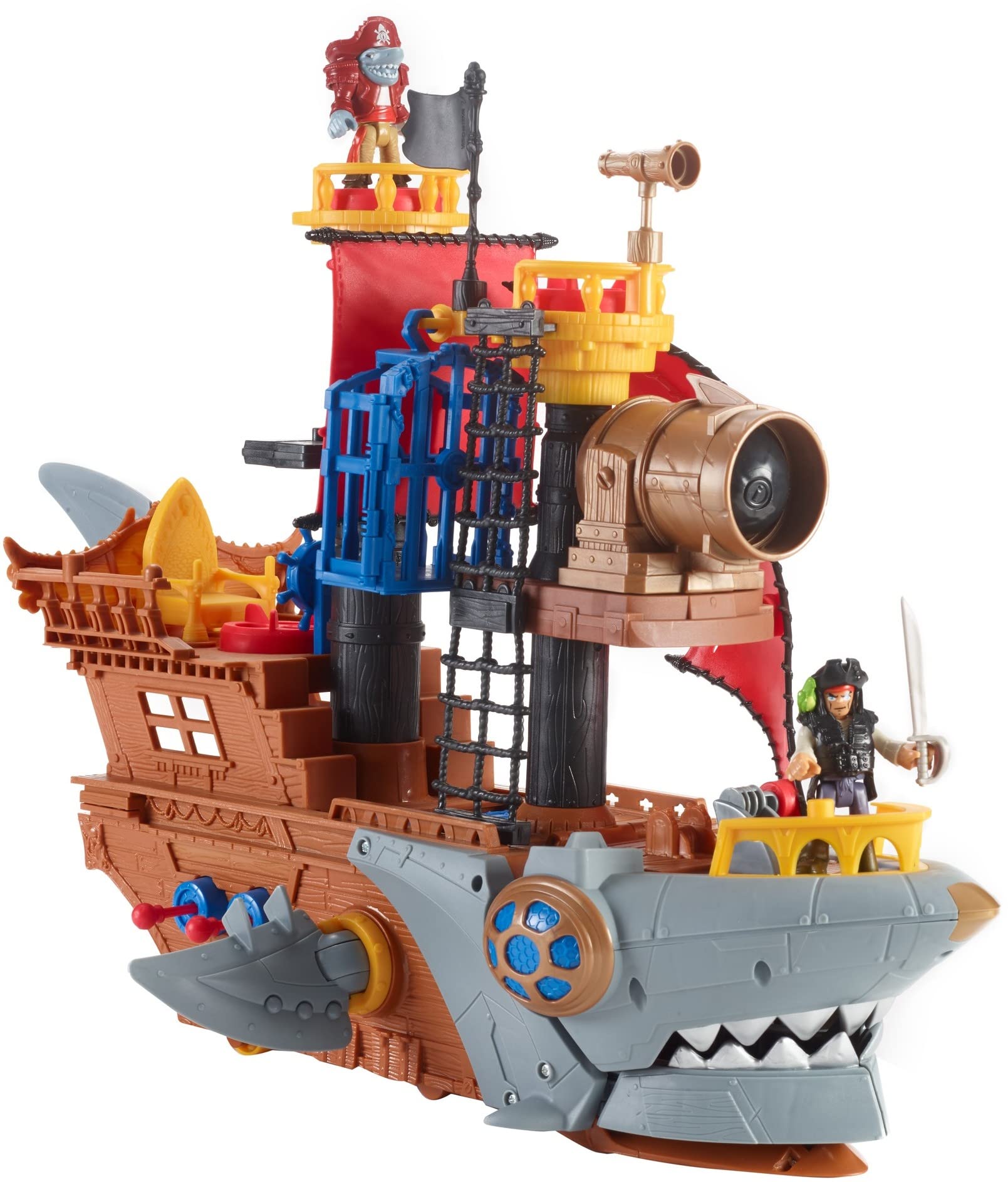 Buy Fisher Price Imaginext Shark Bite Pirate Ship Playset With Pirate 