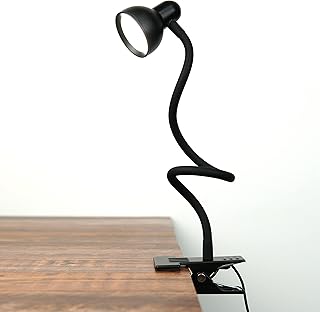 Clip on Light Reading Light 3 Color Modes 3000-6500K 30 Illumination Modes Eye Care Clamp Desk Lamp Flexible Gooseneck Book Light for Reading in Bed Desk Light for Bed Headboard (Black)