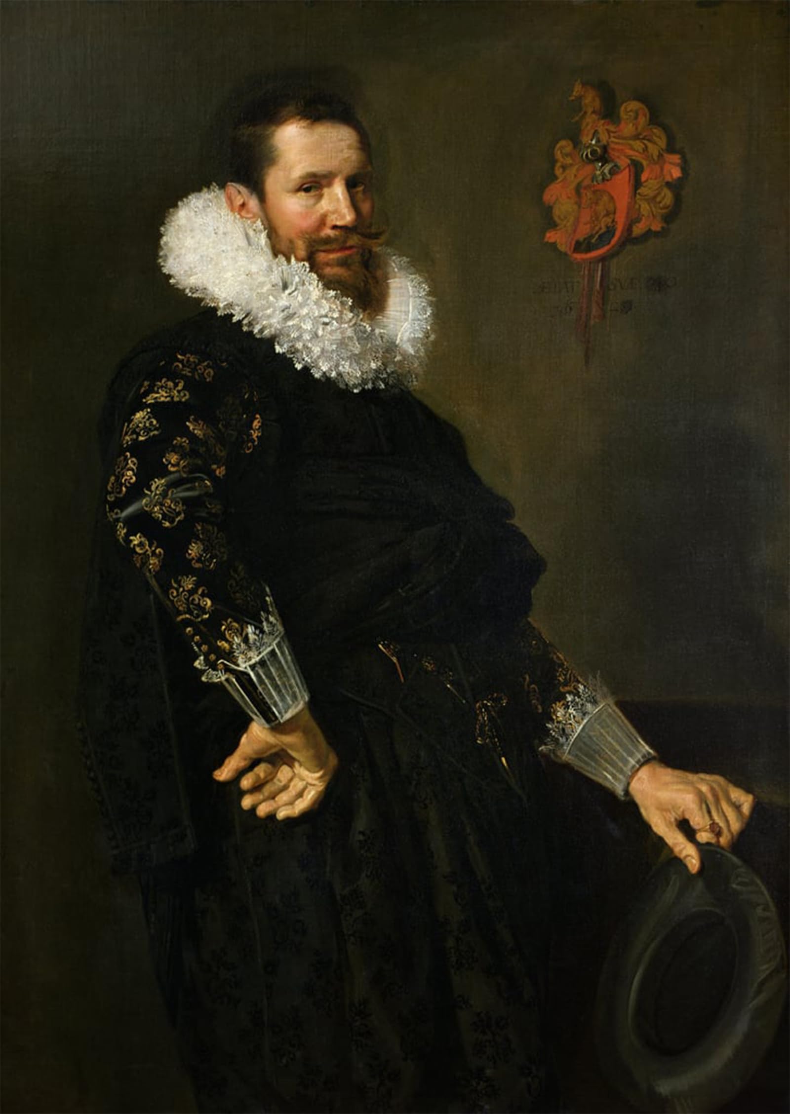 ARTXLXXBN Famous Prints Artwork Pictures Poster Painting Art Paulus Van Beresteyn by Frans Hals Artwork Landscape Pictures for Home Decor 60x90cm