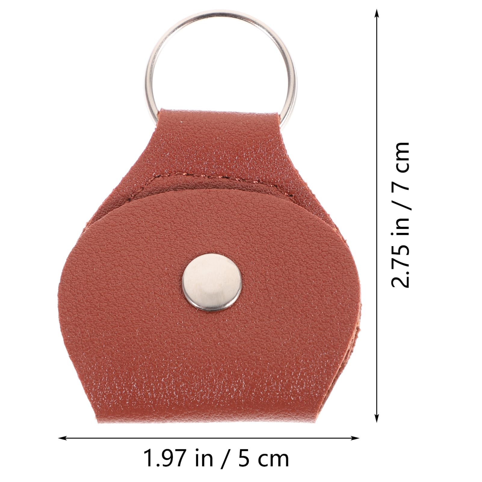 BIUDECO 6Pcs Guitar Picks Storage Organizer with PU Leather Pouch Creative Hanging Buckle Design for Easy Access Durable and Guitar Plectrum Bag present for Musicians