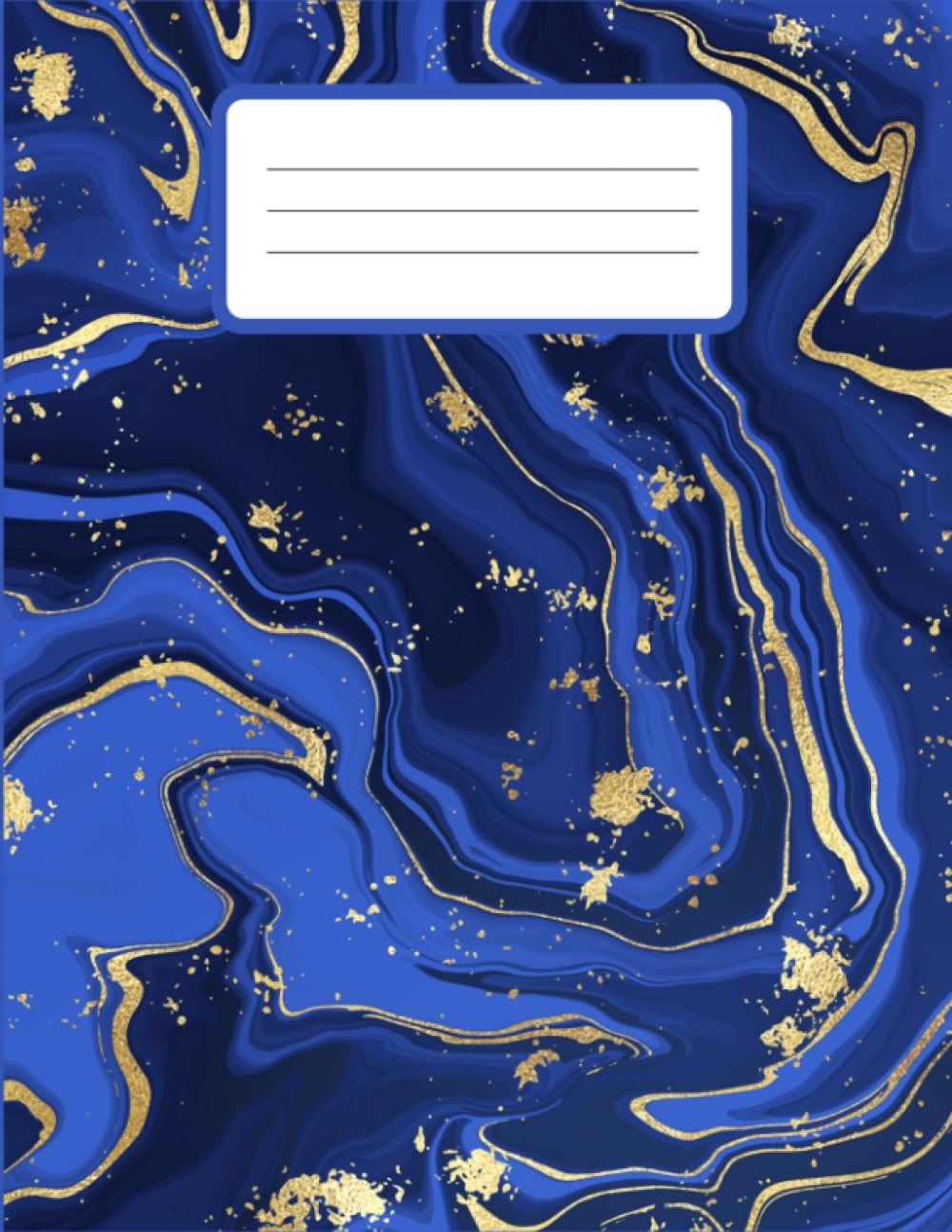3 Subject Blue Marble Composition Notebook College Ruled: Lined Paper With Margin , 8.5" x 11" , 150 Pages, School And College Supplies For Girl