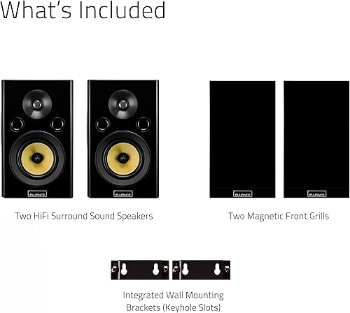 Miniatura 8 de Fluance Signature HiFi 2-Way Bookshelf Surround Sound Speakers for 2-Channel Stereo Listening or Home Theater System - Natural WalnutPair (HFSW)