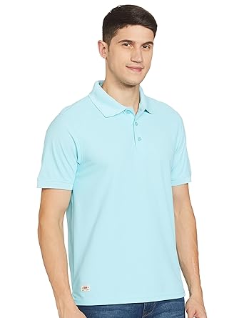 Deniklo Men's Cotton Rich Half Sleeve Regular Fit Solid Polo T-Shirt (Available in Plus Size)