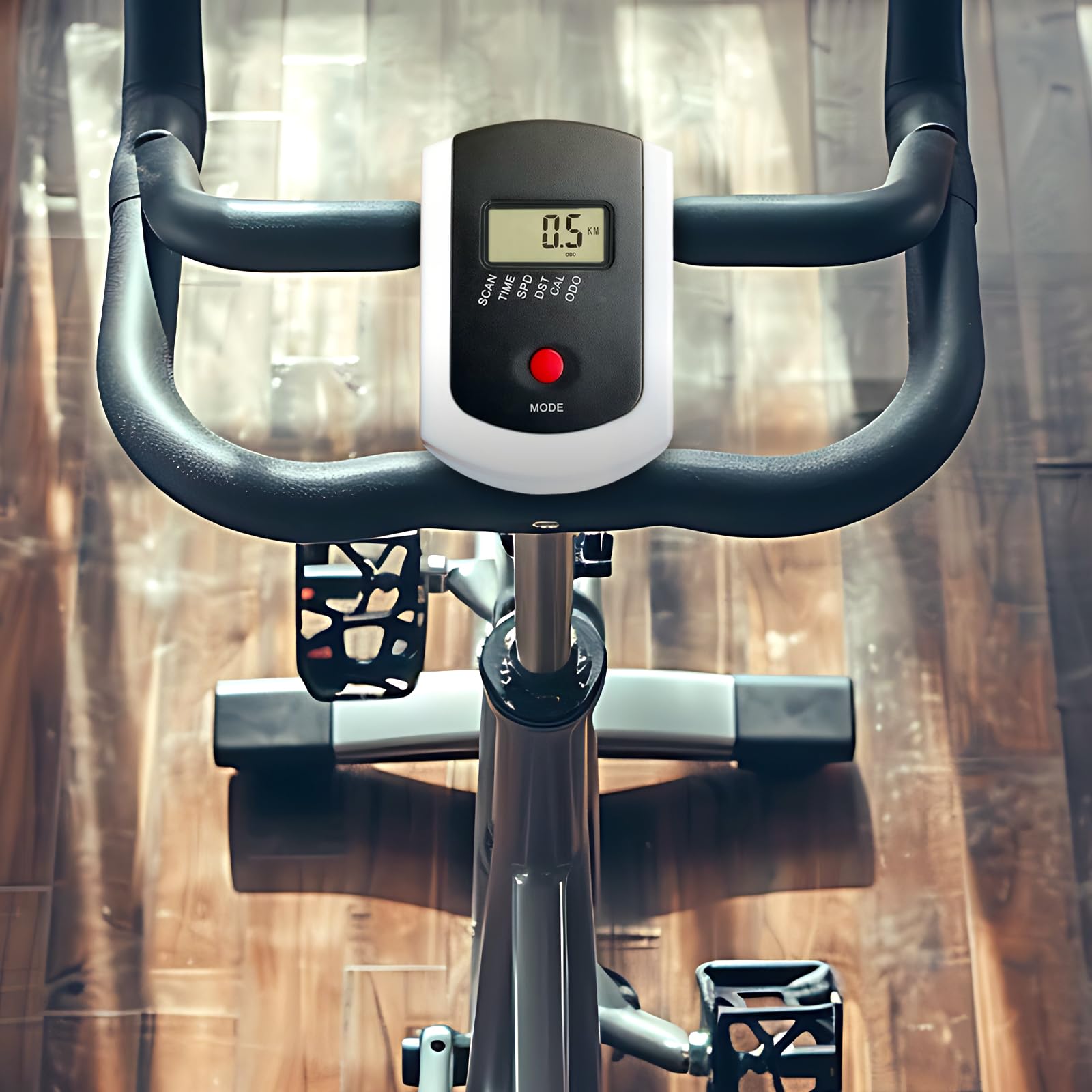 UGPLM Profesjonalny prędkościomierz z monitorem tętna LCD części zamienne do roweru stacjonarnego, roweru sportowego