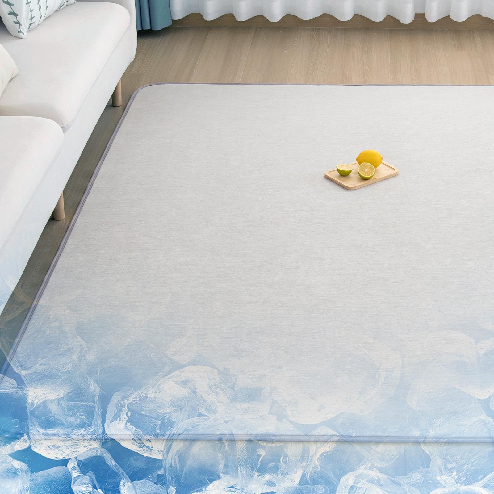 Housecover カーペット 夏用ラグマット ラグ 接触冷感 滑り止め付き…