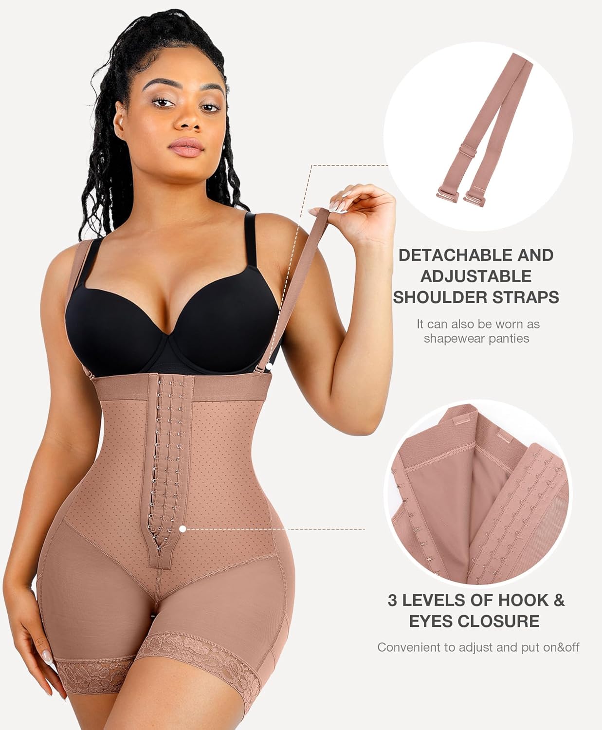 Lover-Beauty Fajas Colombianas Shapewear for Women Strapless Body Shaper Tummy Control Postpartum Faja Shorts Butt Lifter - Image 2