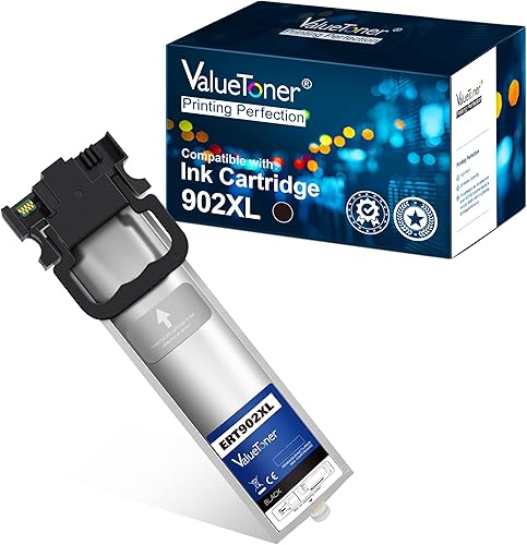 Valuetoner Paquete de tinta remanufacturada de repuesto para impresora Epson 902XL 902 XL T902XL120 utilizada en Workforce C5210 C5290 C5710 C5790