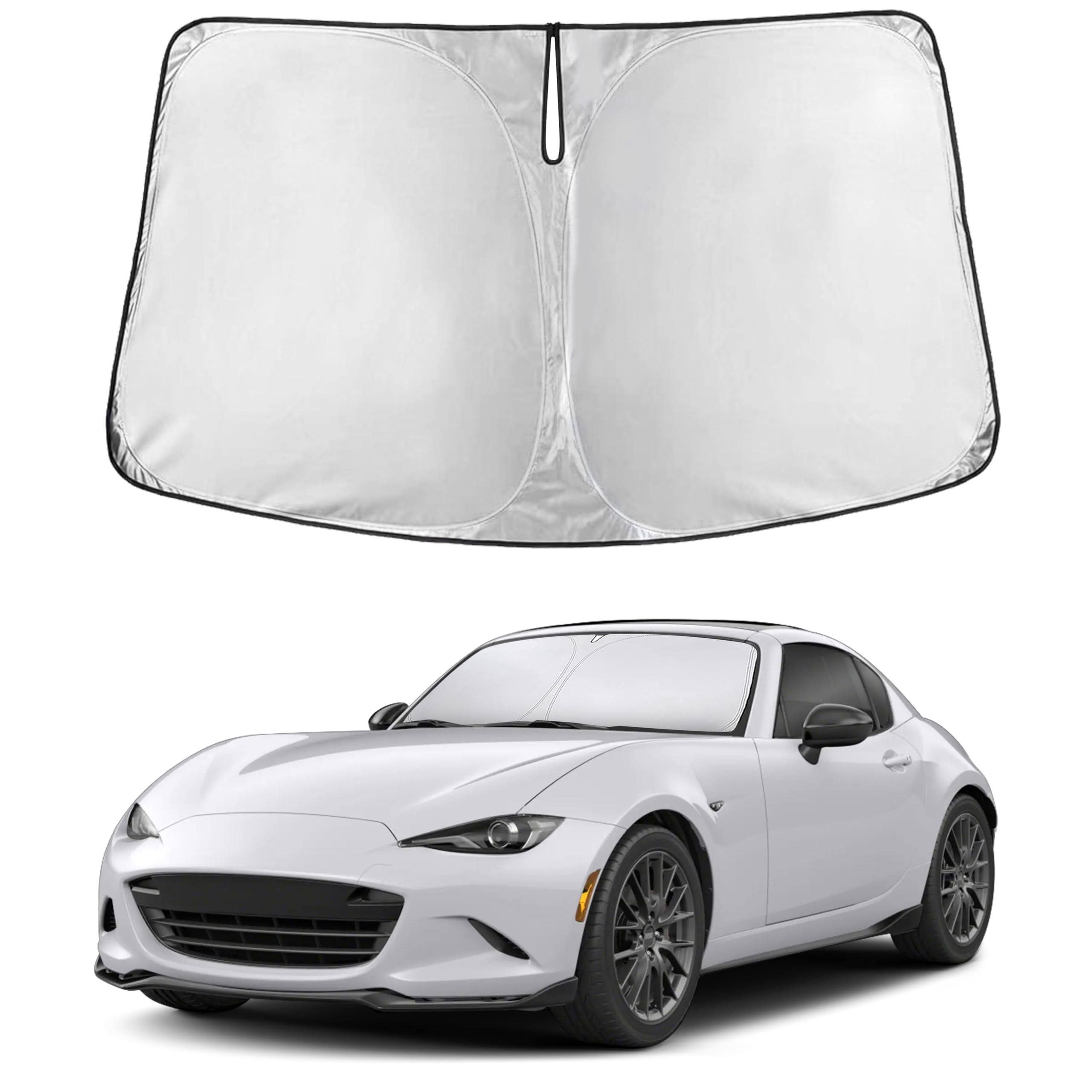 EcoNour Windshield Sun Shade Compatible for Mazda MX-5 Miata 2016–2025 2026