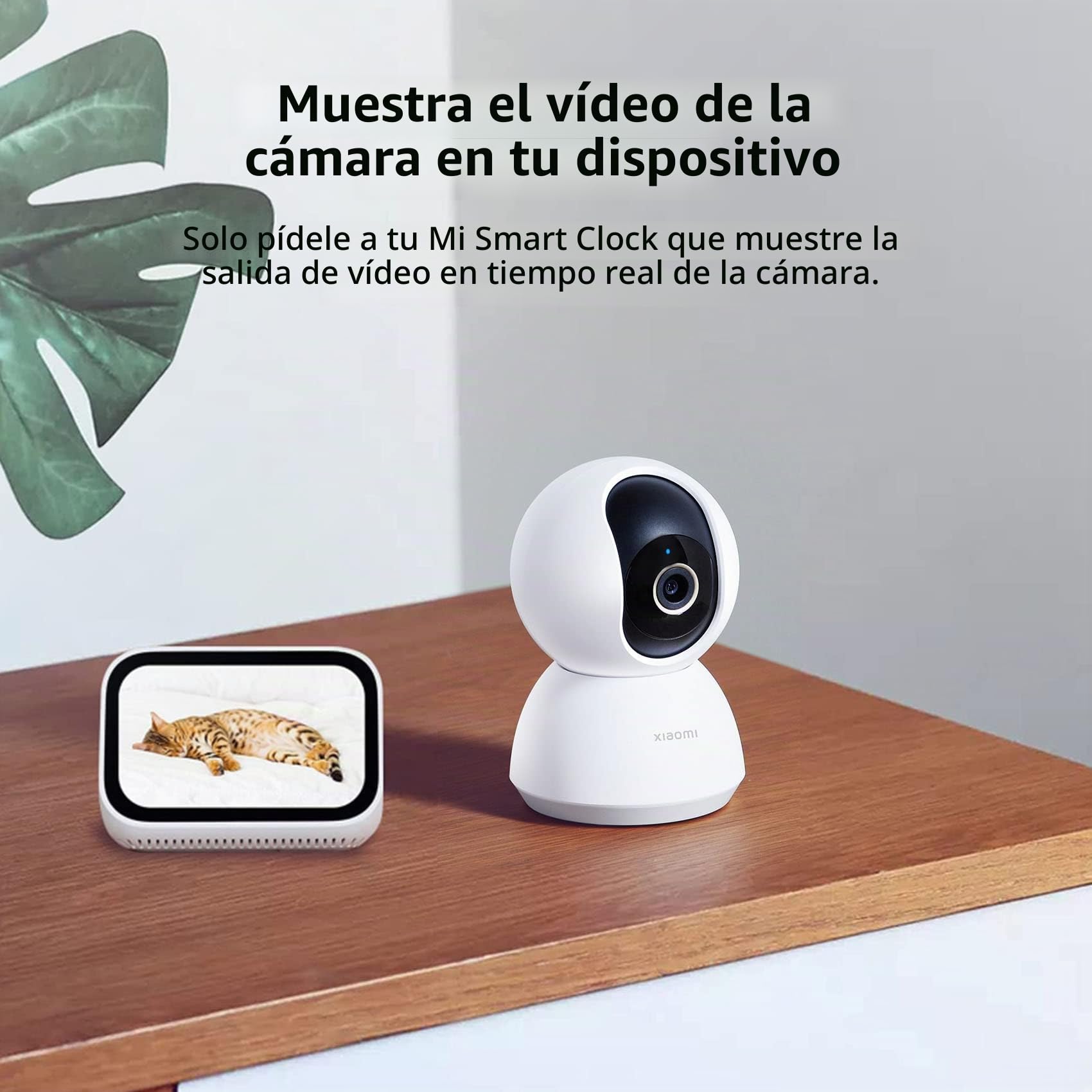 Xiaomi Smart Camera C300, Resolución ULTRA HD 2K, Interior Cámara de Vigilancia con Asistente de Voz, Detección Humana Inteligente AI, Modo de Privacidad, Compatible con Google y Alexa, Blanco
