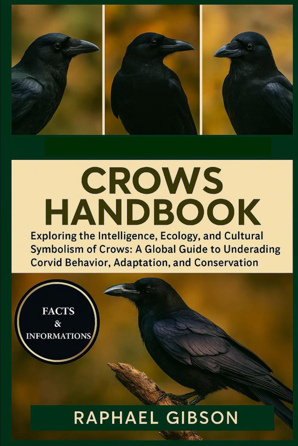 CROWS HANDBOOK: Exploring the Intelligence, Ecology, and Cultural Symbolism of Crows: A Global Guide to Understanding Corvid Behavior, Adaptation, and Conservation.