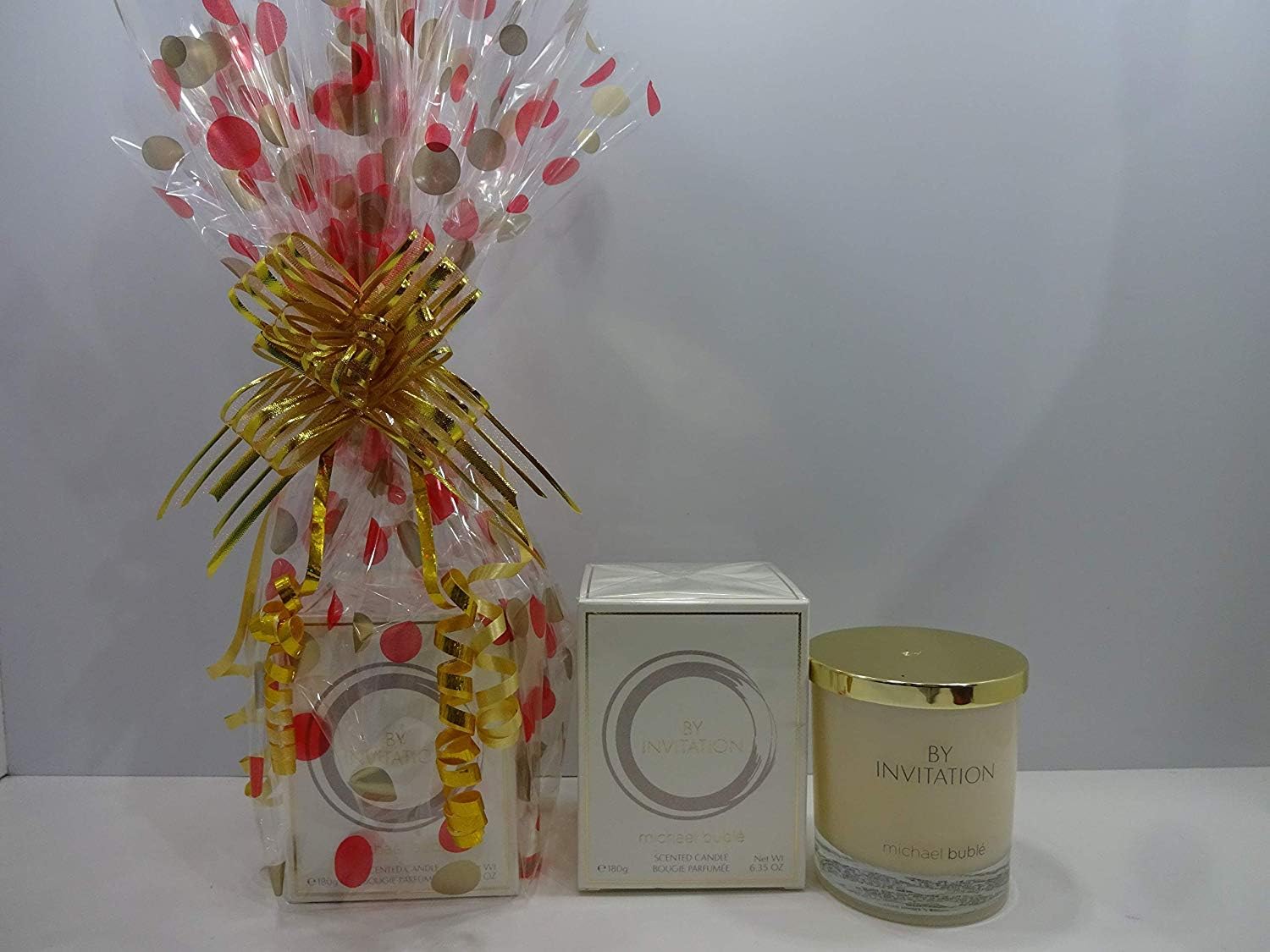 Michael Buble By Invitation Scented Candle 180g In Gift Hamper, Gift Wrapped
