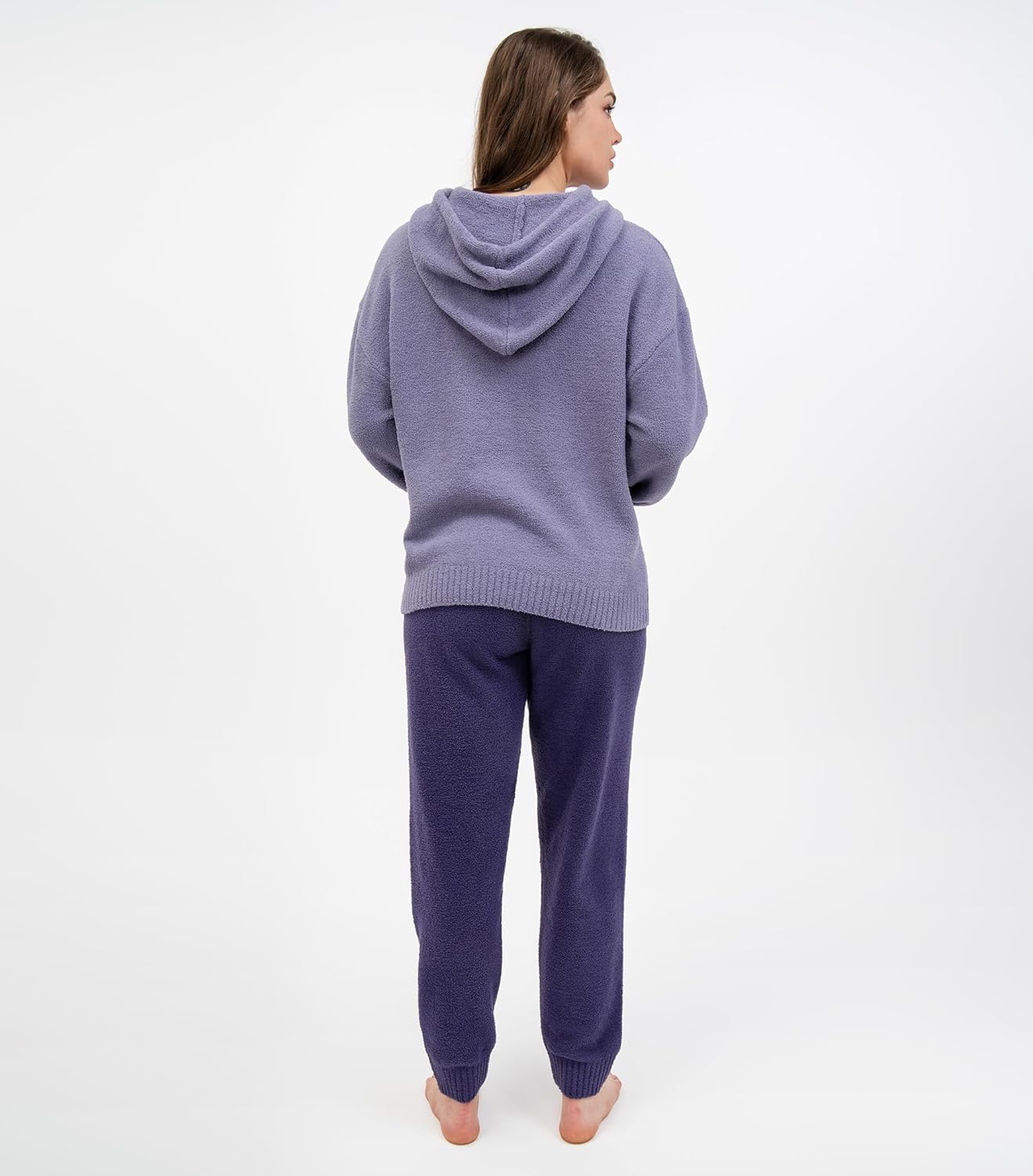 DAVID ARCHY Warm Pajamas for Women Fleece Lounge Sets Winter Fuzzy Cozy Soft Comfy Long Sleeve Pj Sleepwear Hooded Loungewear - Image 6