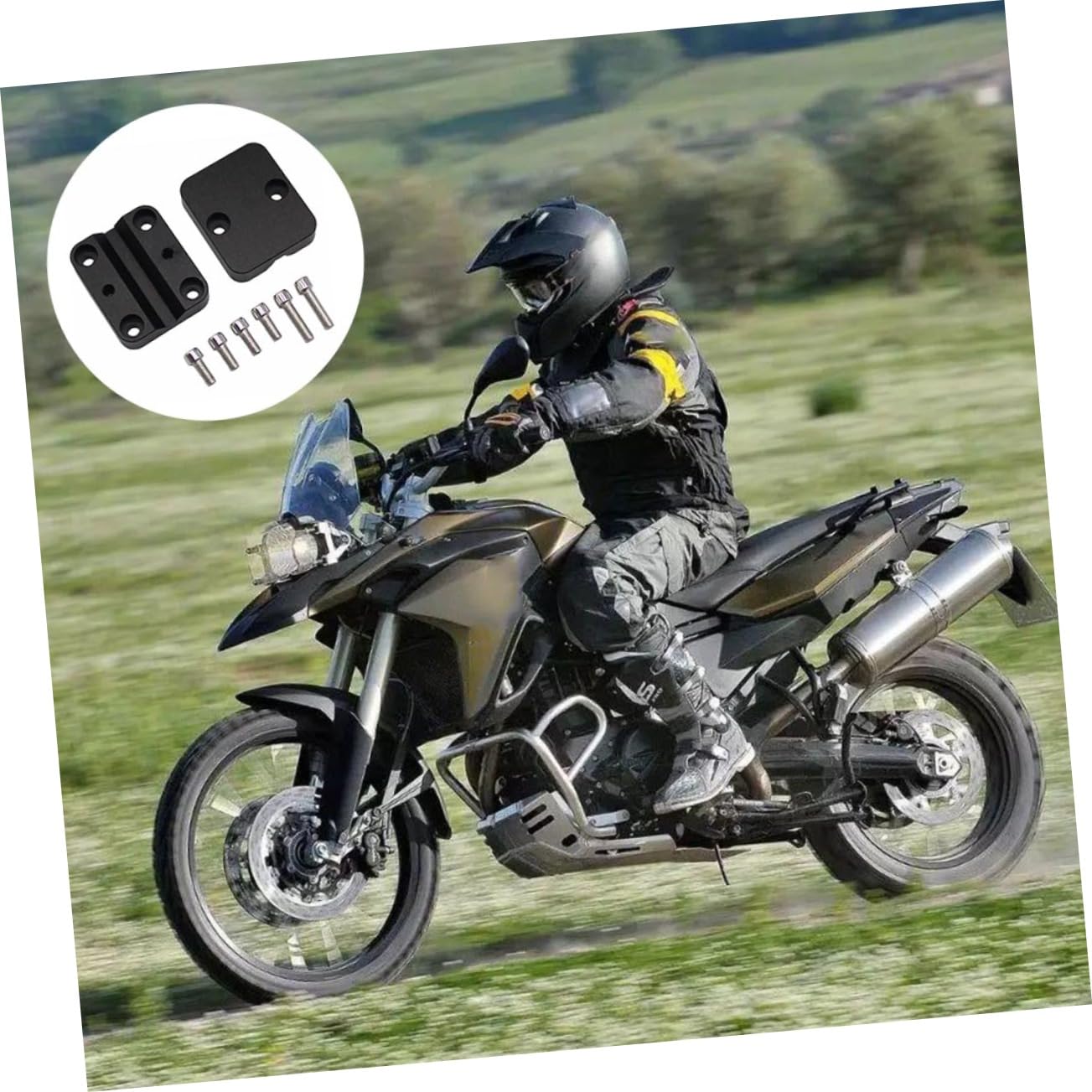 PRETYZOOM Soporte de Navegación para Moto Soporte para GPS de Moto para Viajes Fabricado Material Resistente para Uso Carretera