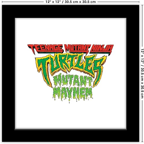 Miniatura 6 de Trends International Gallery Pops Nickelodeon Teenage Mutant Ninja Turtles Mutant Mayhem - Póster de pared con logotipo, 12 x 12 pulgadas, versión