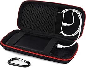 Power Bank Hard Travel Case Medium Compatible RAV Power 26800/20100/20000mAh, Anker Power Core 26800mAh/ PowerCore +26800mAh, INIU 10000mAh and Miady 10000/15000mAh (Medium Black)