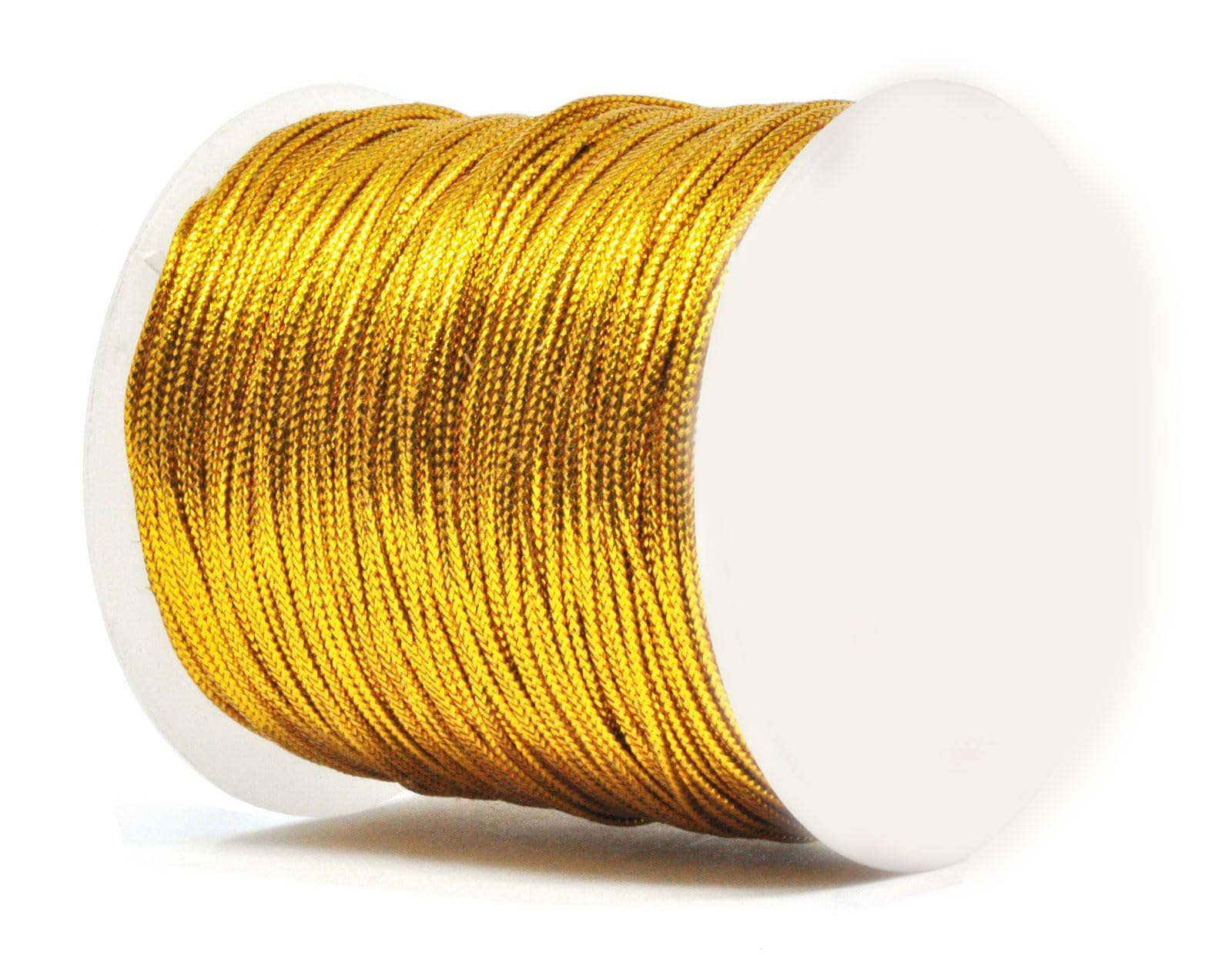 Dxbnezbc Gold 100M String Twine, 1Mm Tinsel Thread Cord, Non-Elastic Metallic String, Metallic Lace Yarn For Crafts & Hanging Christmas Ornaments & Cards