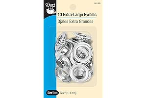 Dritz 661-65 Extra-Large Eyelets for Sturdy Fastening
