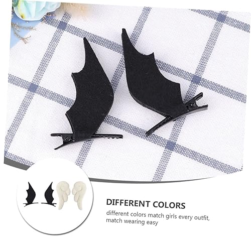 Miniatura 9 de Beatifufu 4 pares de pinzas de horquilla de ángel diablo, accesorios para el cabello para mujer, accesorios para el cabello, pinzas para el cabello
