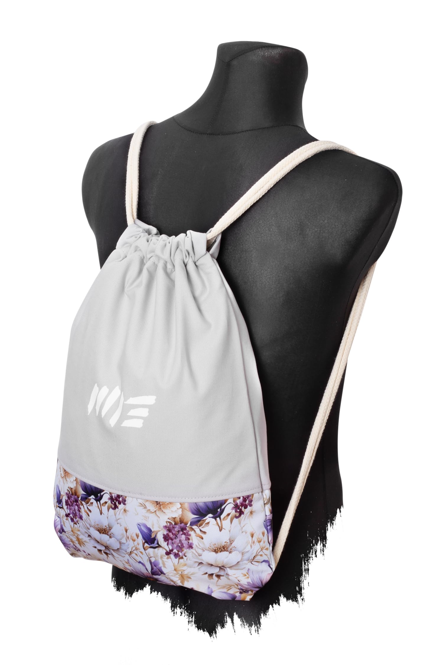 Manufaktur13 Floral Sports Bags - Turnbeutel mit Blumenmuster, Rucksäcke, Flower Pattern Gym Bags, Backpacks, Sportbeutel, Jutebeutel, Blumen Tasche (M13)