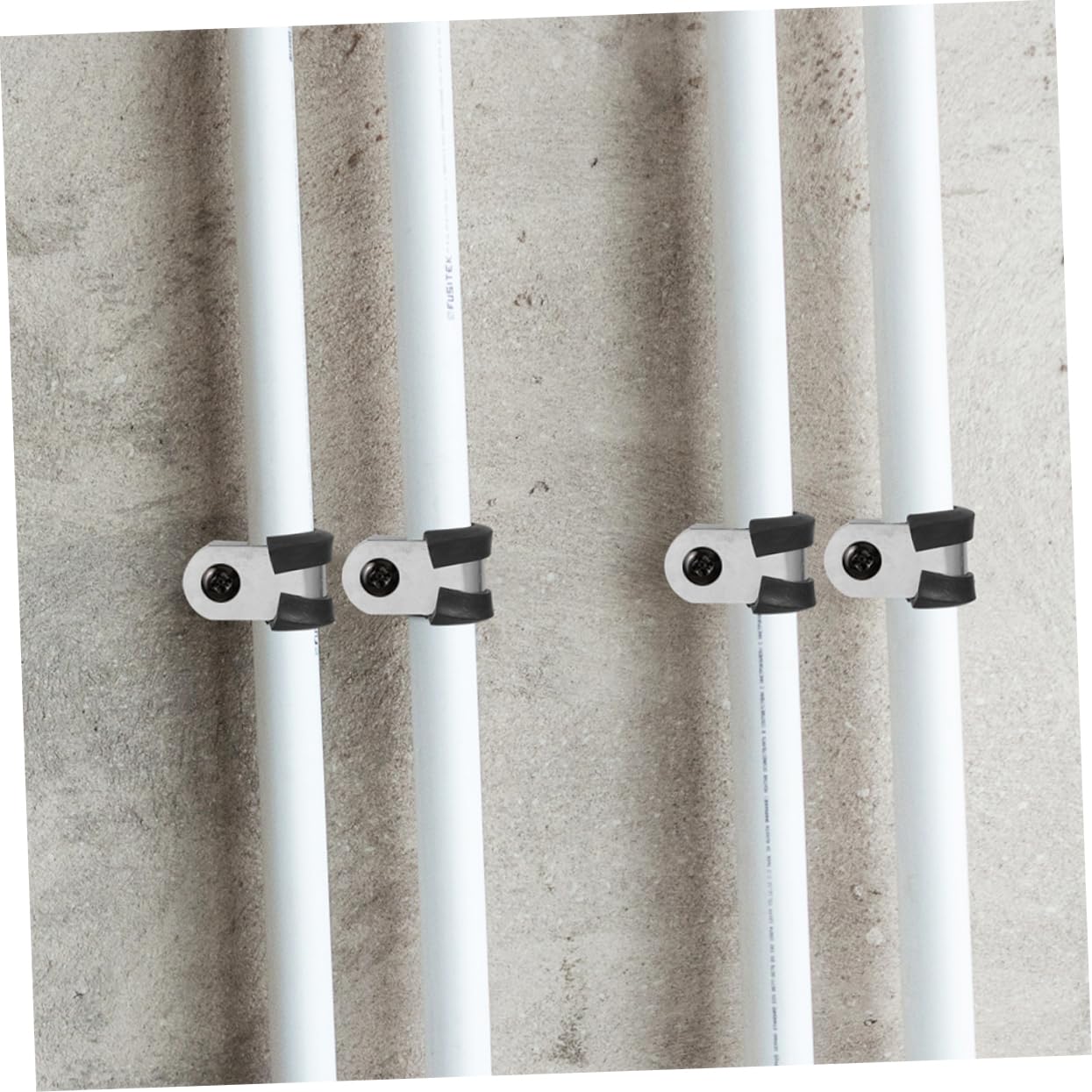 NUOBESTY Morsetti per Cavi Fissaggio Sicuro in Acciaio Inossidabile 100 Pezzi Rivestimento Isolante a Forma R Clip per Tubi e Fili per Installazioni Elettriche e Uffici