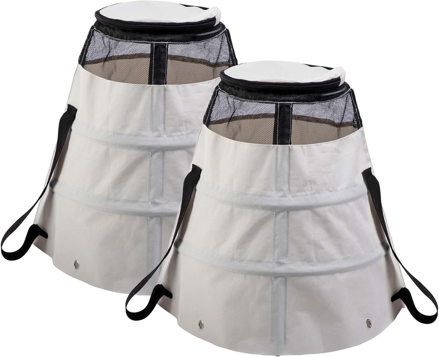 2 Pcs Winter Rose Protective Cover, 600D Winter Rose Cones Protection with Stakes, Reusable Freeze Protection Roses Collar for Protecting Outdoor Plants from Wind Frost Animal Eating