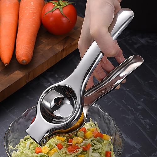 Exprimidor de limón, Exprimidor de limón, Exprimidor de cítricos de mano, Metal Lemon Hand Press, Herramienta de barra exprimidora de lima, Prensa