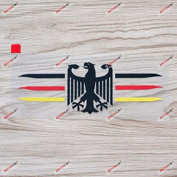 6 German Eagle Flag Color Stripes Germany Decal Sticker Car Vinyl Coat of arms
