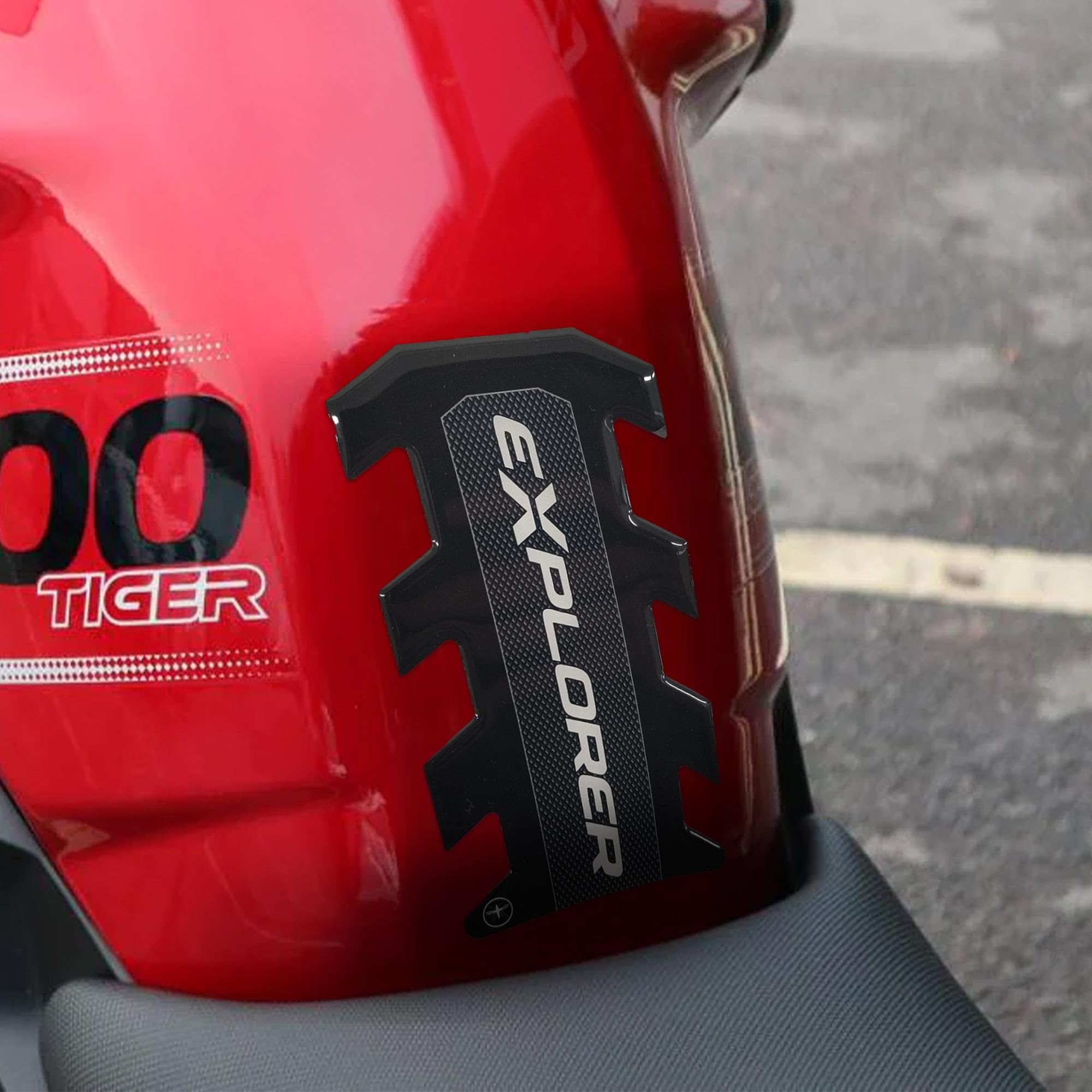 Labelbike - Autocollant 3D Moto Réservoir Protection Et Décoration En Résine Compatible Avec Triumph Tiger 1200 GT Explorer 2022-2023