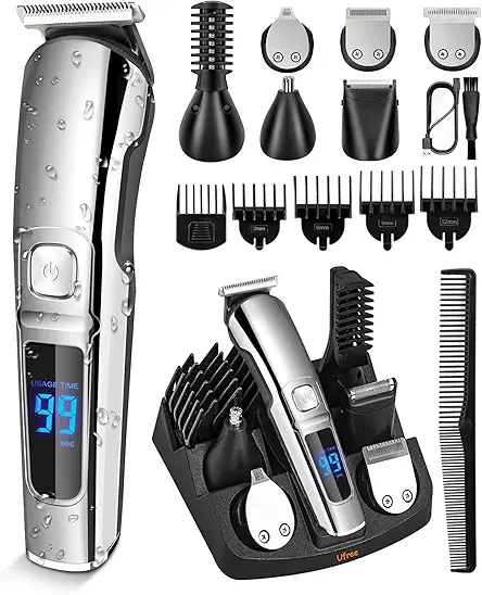 Ufree Beard Trimmer for Men, Electric Razor, Nose...