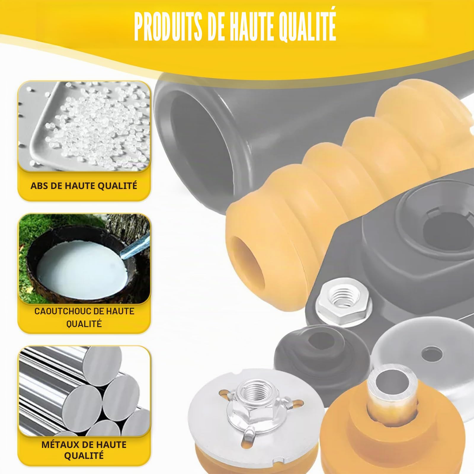 Amortisseur Arrière de Suspension Compatible avec Série 1 Série 3 X1 E81 E82 E84 E87 E88 E90 E91 E92 E93 33506771737 Kit de Réparation pour Parler de Jambe de Force - Joint D'amortisseur