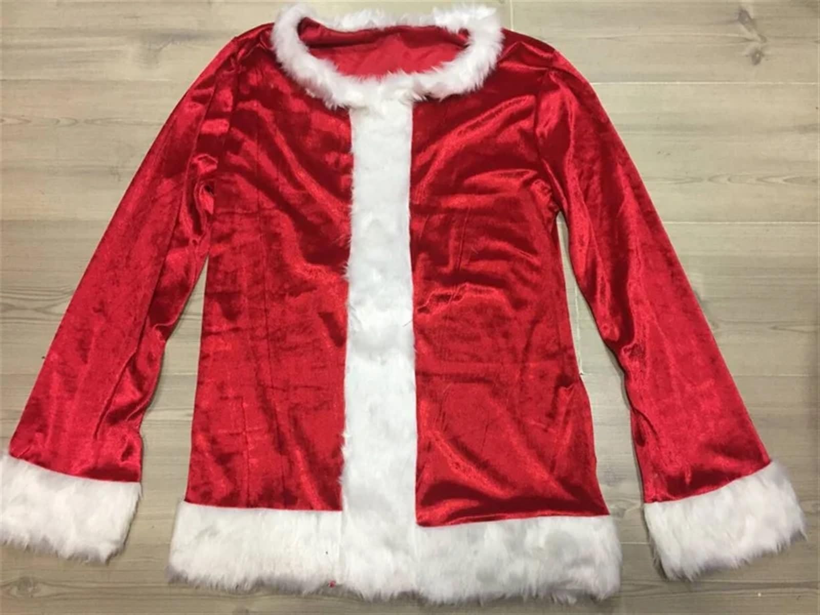 Costume Da Babbo Natale Costume da Babbo Natale Completo travestimento natalizio for cosplay for adulti Abito con cappello Copri piedi for barba for uomo