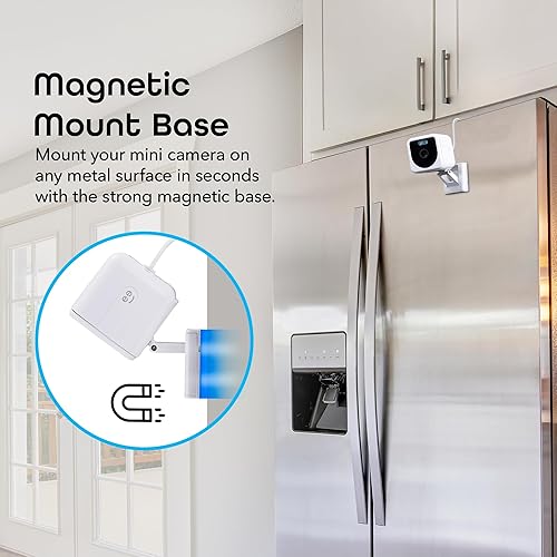 Miniatura 6 de Geeni Mini cámara de seguridad para interiores y exteriores 1080P, paquete de 2, cámaras WiFi inteligentes con detección de movimiento y sonido,