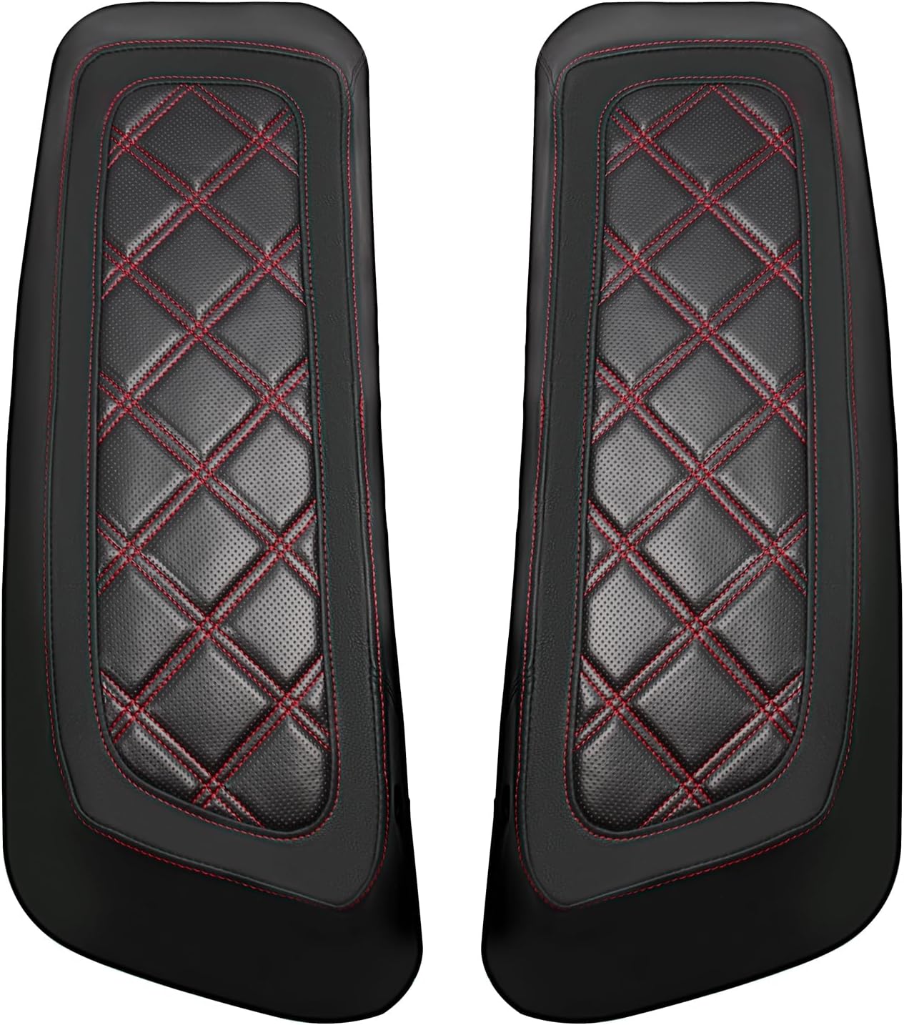 WOWTK Hard Saddlebag Lid Bra/Covers for Harley Touring