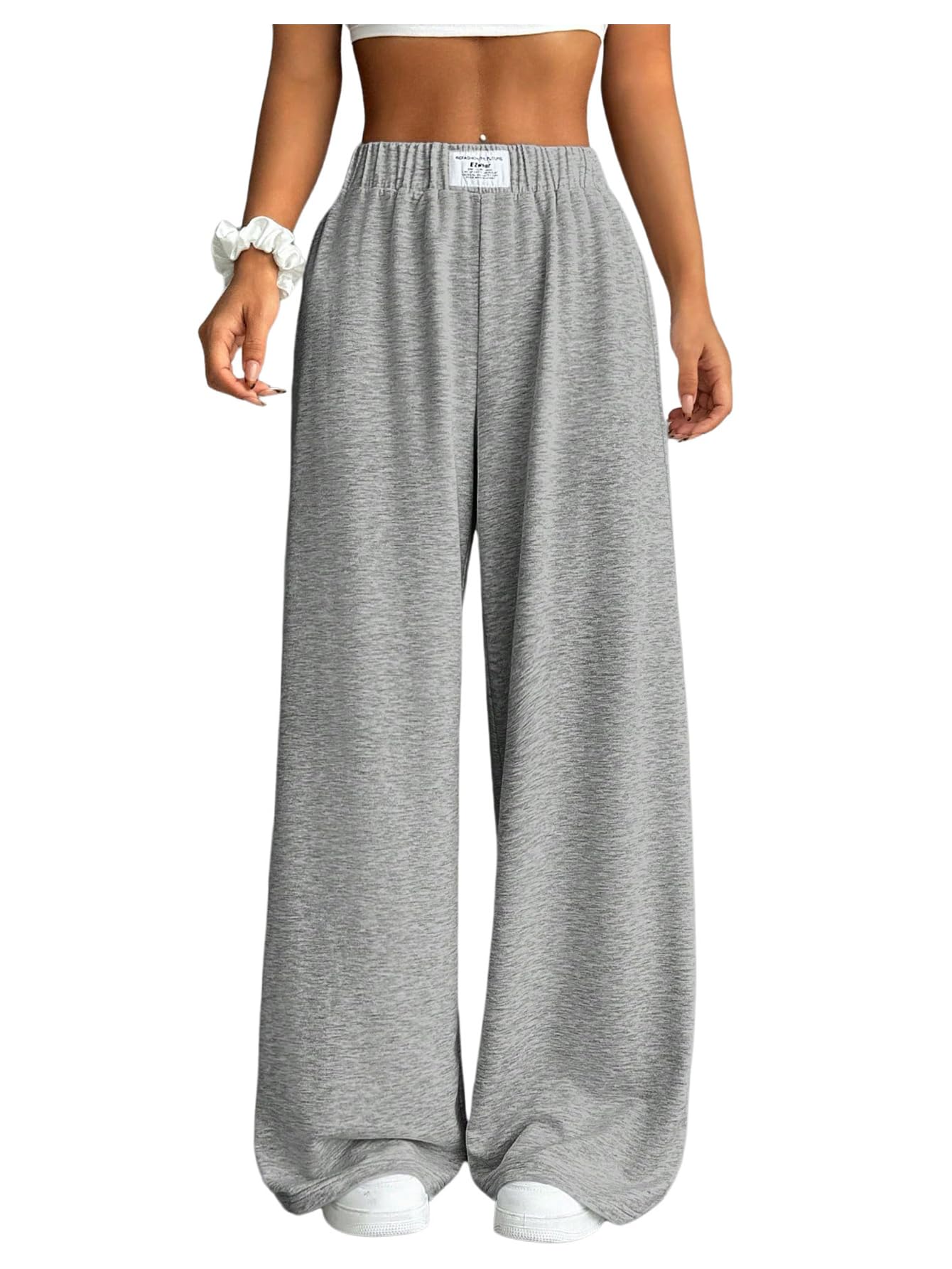 SOLY HUX Girl's Wide Leg Sweatpants Loose Baggy Pants with Pockets