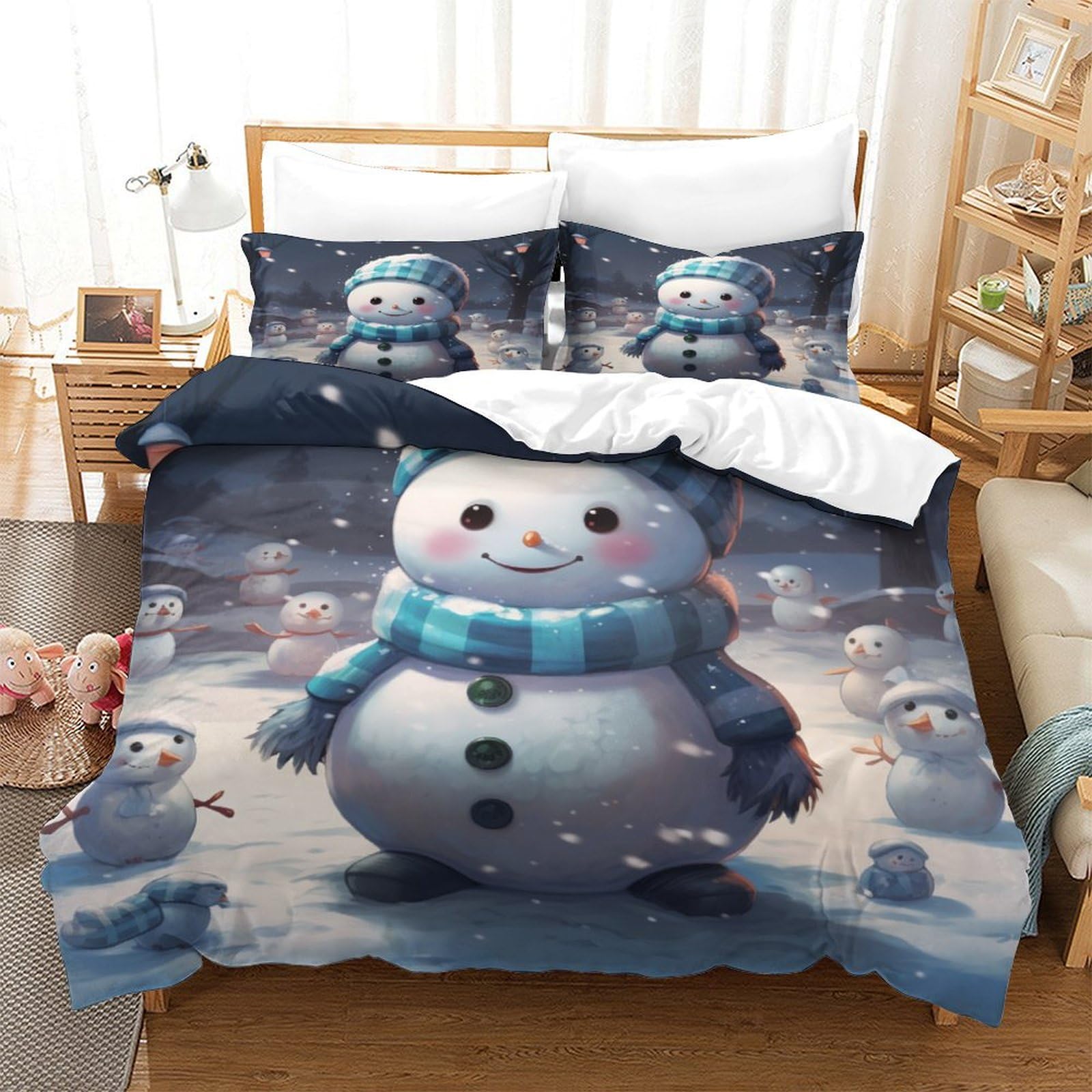 Parure Housse de Couette Super King 3 Pièces Imprimé 3D