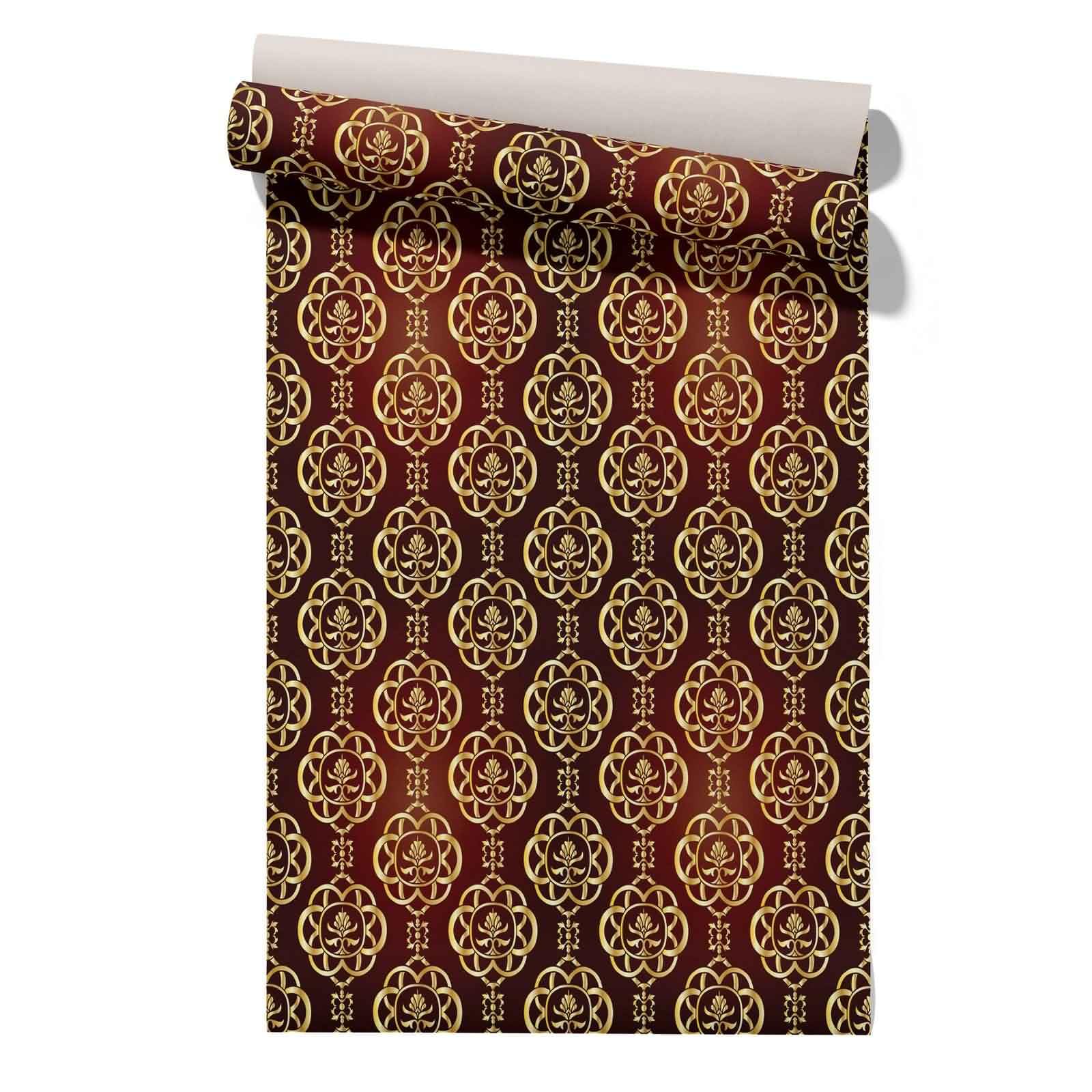 CEVAN Peel and Stick Wallpaper Livingroom Wardrobe Liners European Retro Pattern Stylish Elegant 45x500cm