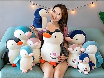 Amazon.co.jp: [ハウスXIN] ペンギンぬいぐるみ ぺんぎん抱き枕 ピンク