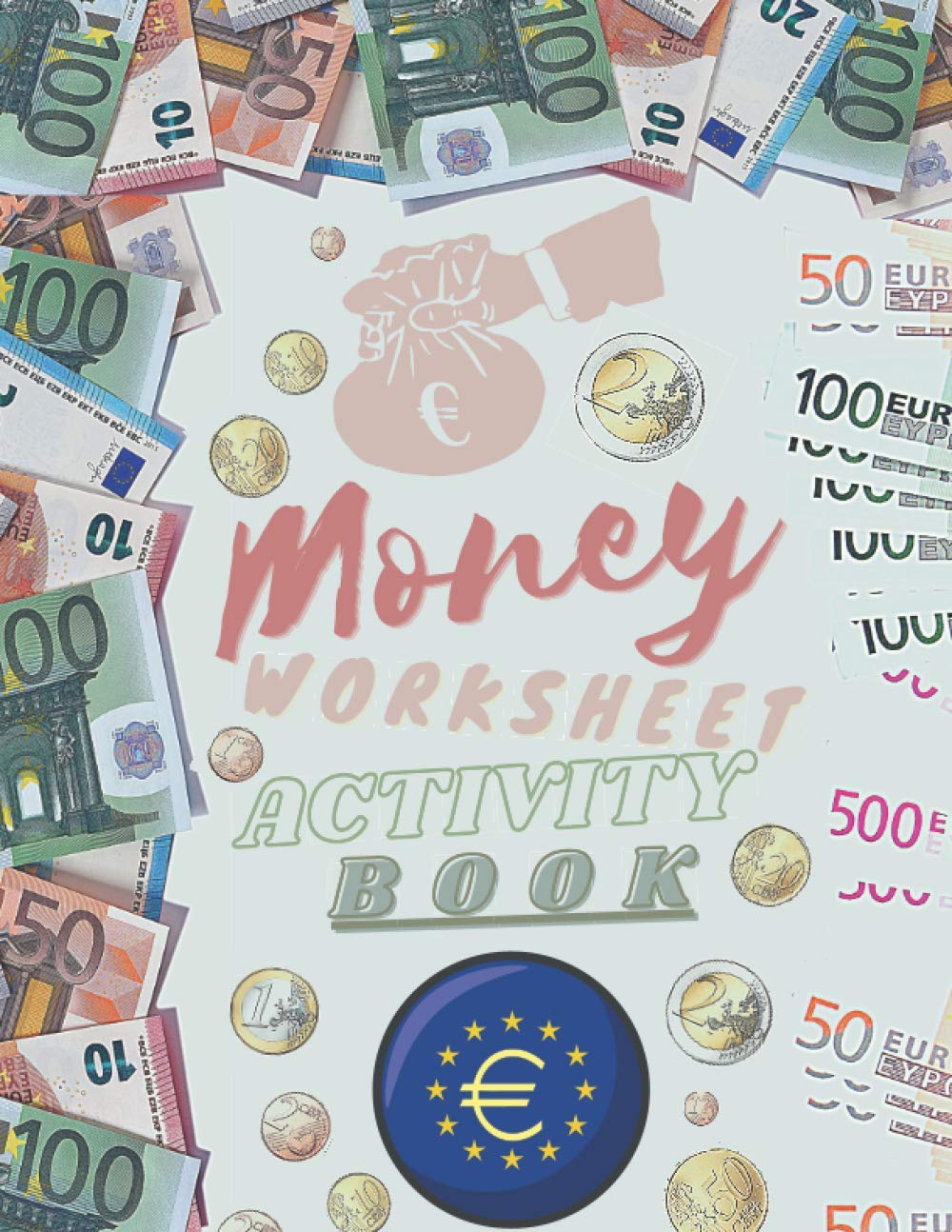 Money Worksheet: Counting Activity Book - Euros and Coins