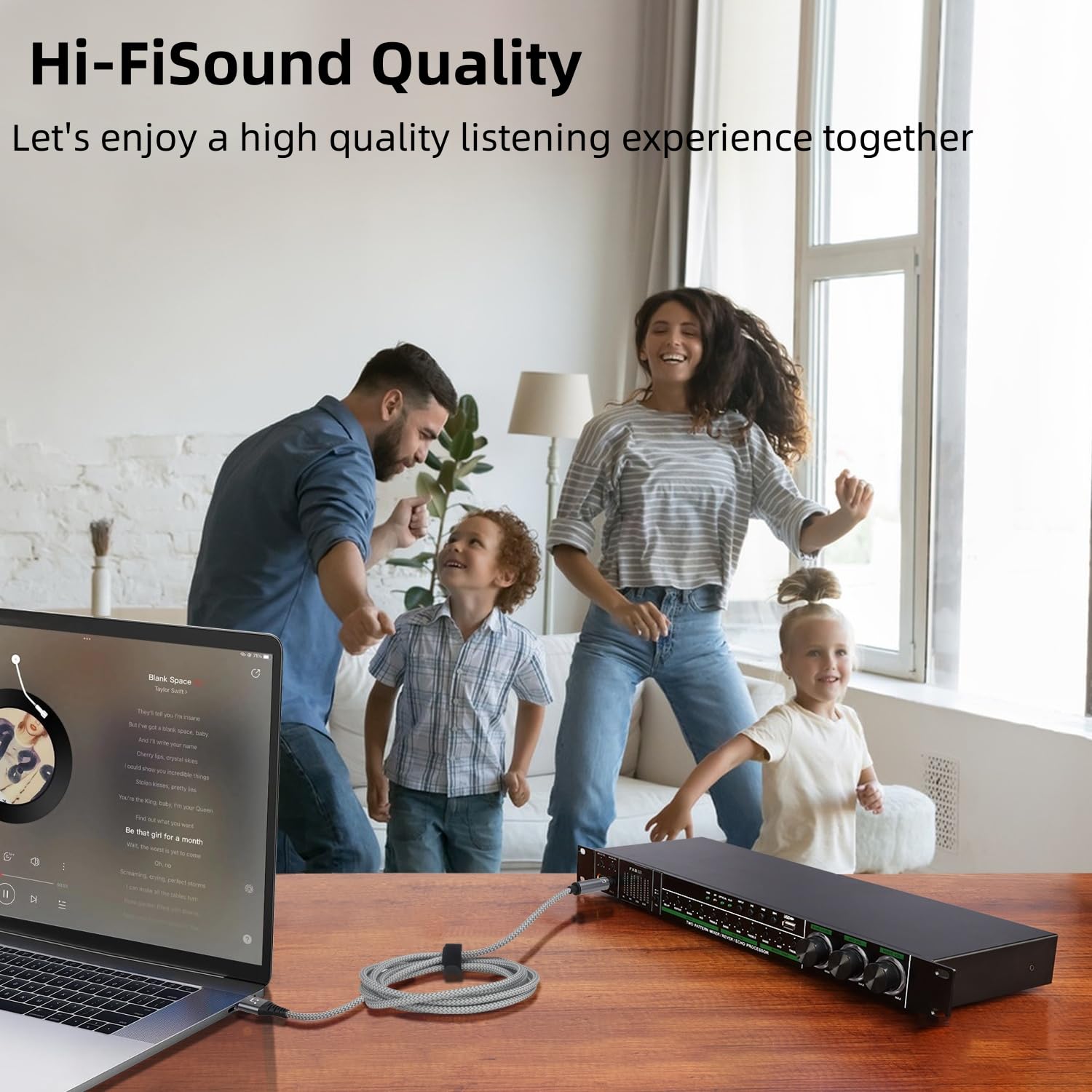 Amazon | USB to 6.35mmオーディオケーブル 2m USB-6.35mmAUXステレオ