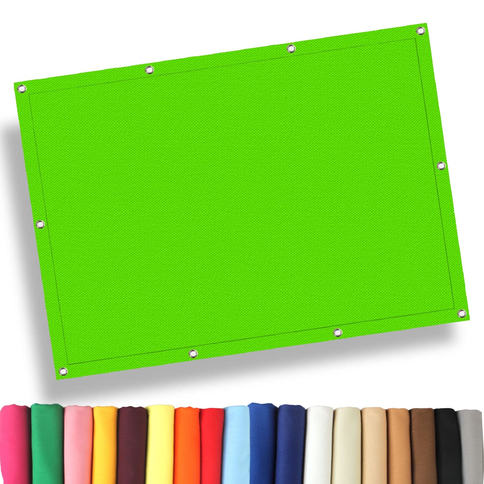 KLGFBDC Waterproof Sun Shade Sail 1.6 x 2.6 m 98% UV Protection for Balcony Camping Patio PergolaSoft Green Outdoor Canopy for Ultimate Sun Protection