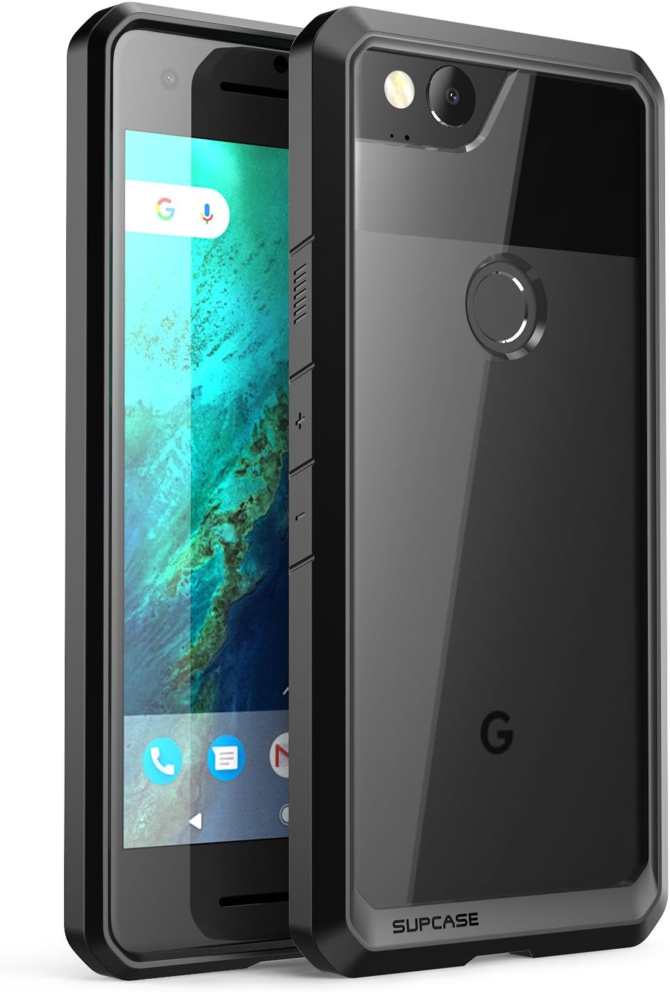SUPCASE Unicorn Beetle Series Case Designed for Premium Google Pixel 2, Hybrid Protective Clear Case for Google Pixel 2 2017 Release (Frost/Black)