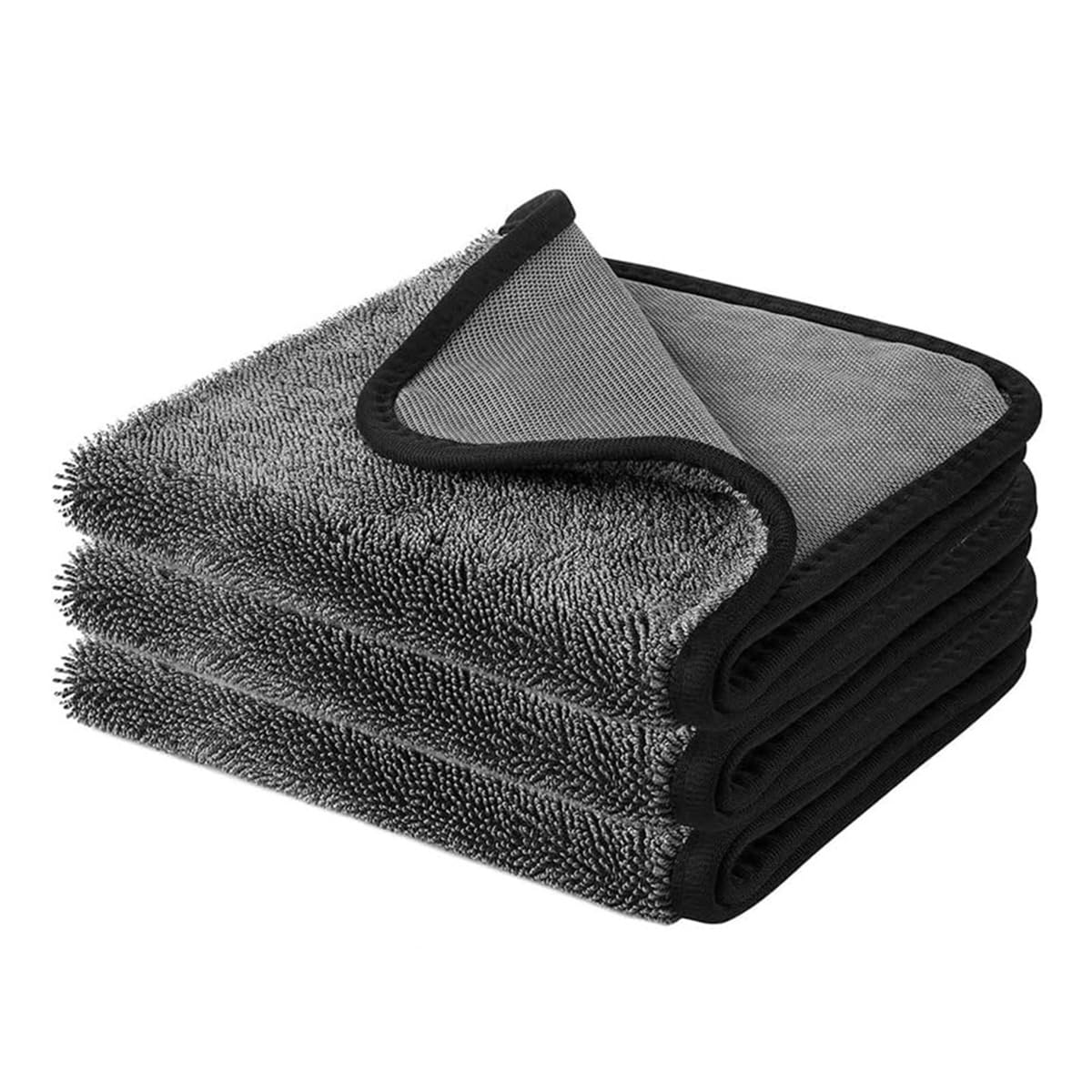 qimoi 3PCS Car Drying Towels, Drying Towel Fast Dry Cloth Absorbent Shower Cubicles Cloth