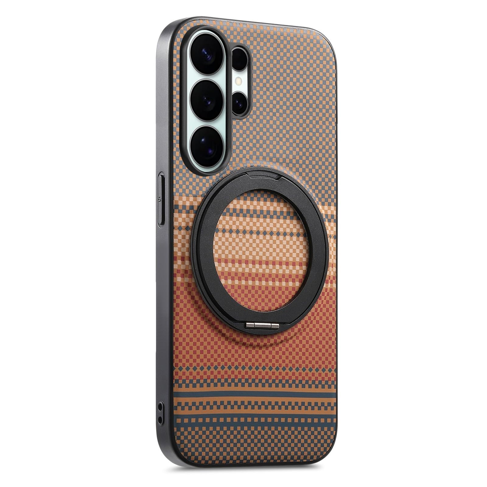 Étui iPhone 13 Pro Max marron avec support à rabat horizontal et coque rigide - 8