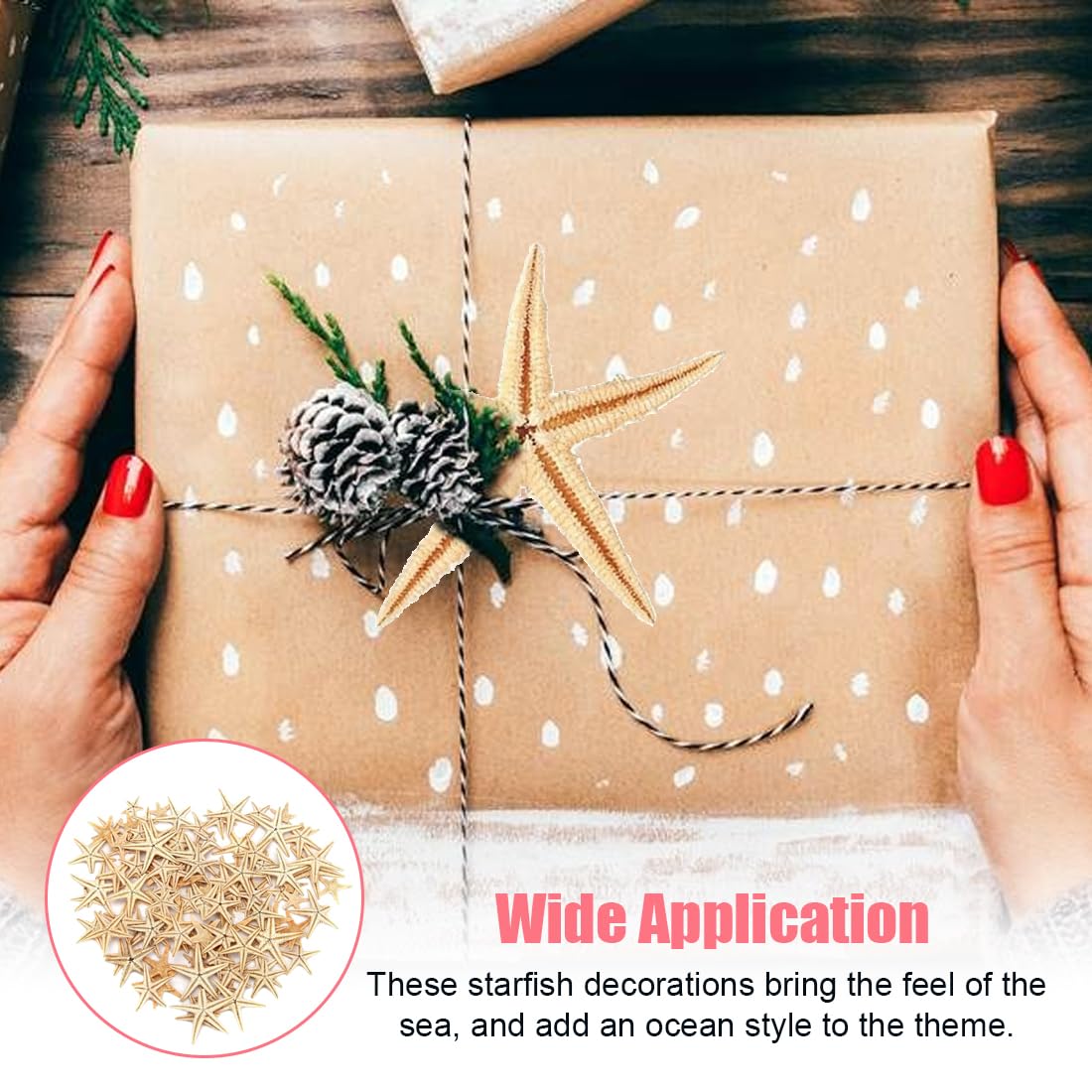 50 Stelle Marine Decorative In Resina - 3-5 Cm, Per Decorazioni Nautiche