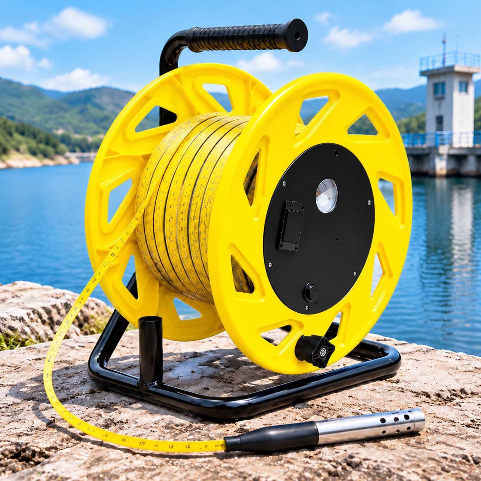Tiefbrunnen-Wasserstandsmesser Mit Klarem Maßband Zur yellow-50m