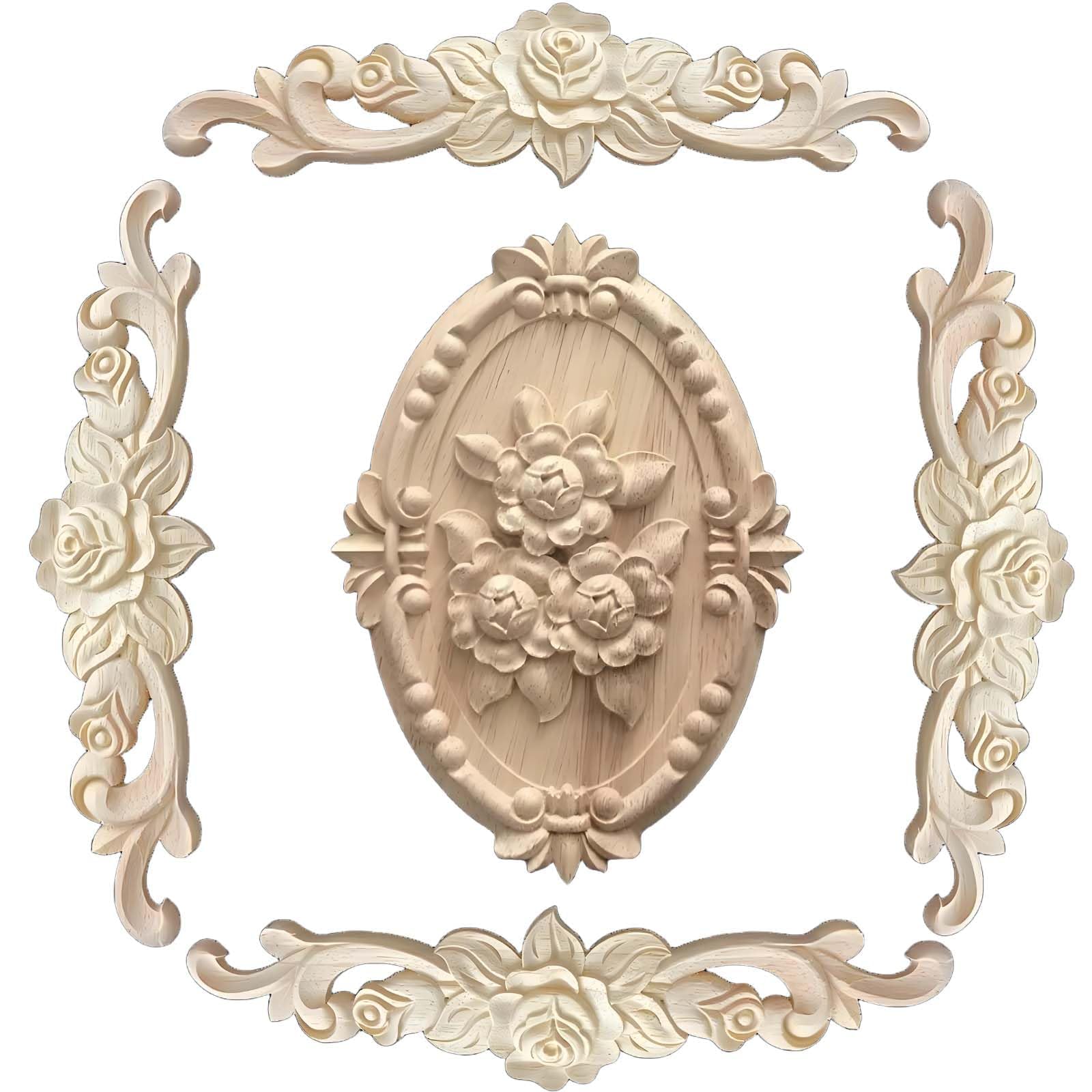 5 Pcs Wall Panels, Wall Moulding Panels, DIY Classical Home Decoration Suitable for Furniture and and Windows