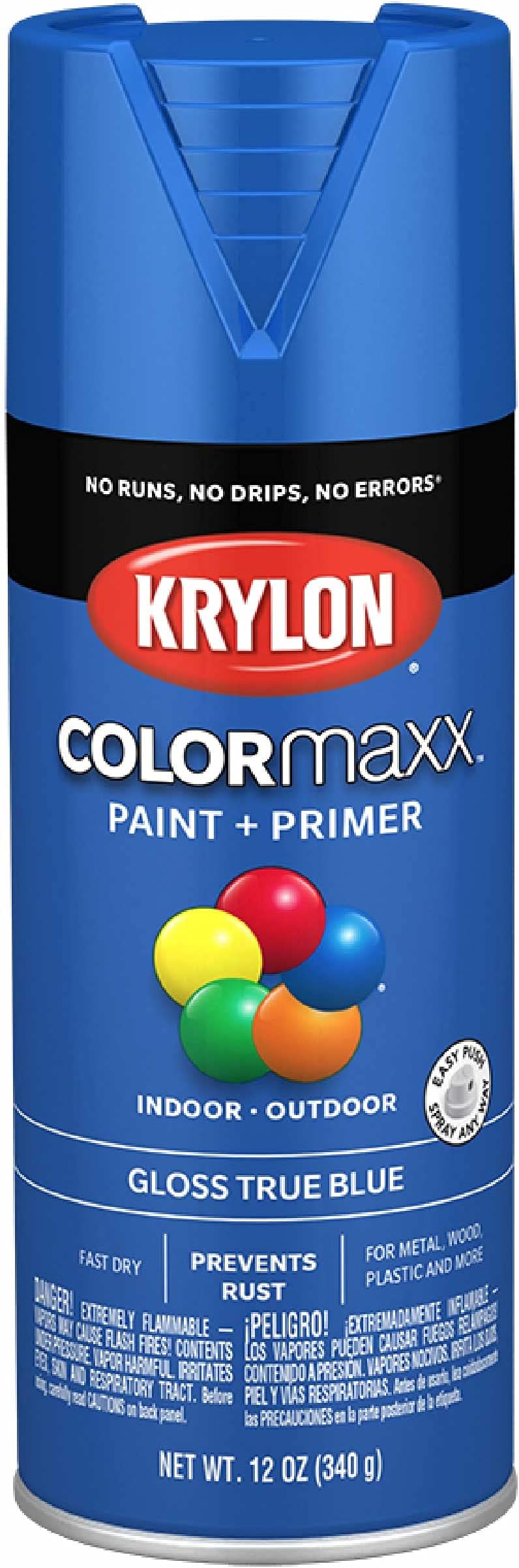 Krylon K02422007 'Fusion for Plastic' Satin Dover White